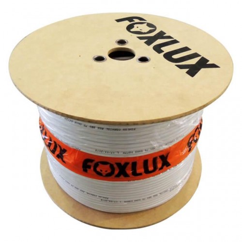 FIO COAXIAL FOXLUX RG 06 (67%)BCO (BOBINA) M 300