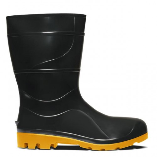 BOTA CRIVAL PVC PRETA/AMARELA C/FORRO 40 > PR 1 BOTA CRIVAL PVC PRETA/AMARELA C/FORRO 40 > PR 1