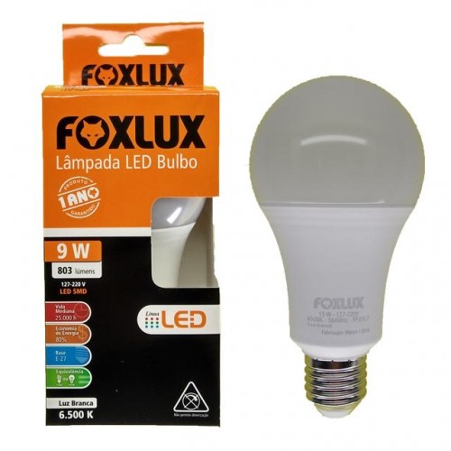 LAMP.LED  FOXLUX 09W 6500K  (BCO) PC 1