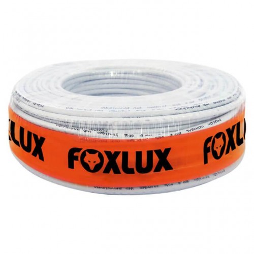 FIO COAXIAL FOXLUX RG 06 (95%)BCO  M 100