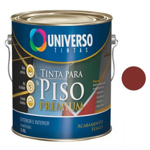 TINTA PISO ACRIL.UNIVERSO 3,60 VERMELHO PC 1