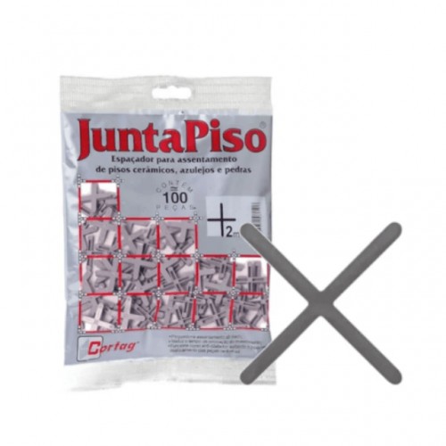 ESPACADOR JUNTAPISO CORTAG 2.0MM C/100 60500 PT 10 ESPACADOR JUNTAPISO CORTAG 2.0MM C/100 60500 PT 10