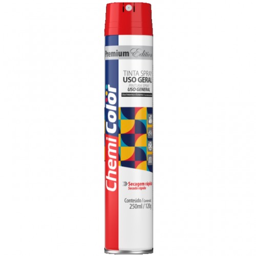 TINTA SPRAY CHEMICOLOR ATUADOR 360 VERMELHO 250ML PC 1