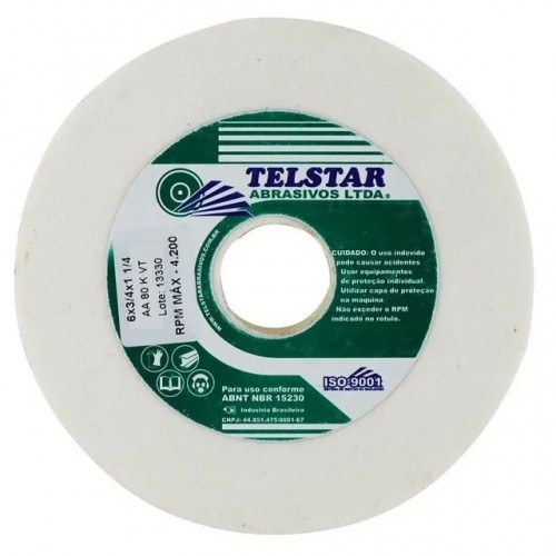 REBOLO BRANCO TELSTAR 6 X 3/4 X G80 PC 1 REBOLO BRANCO TELSTAR 6 X 3/4 X G80 PC 1