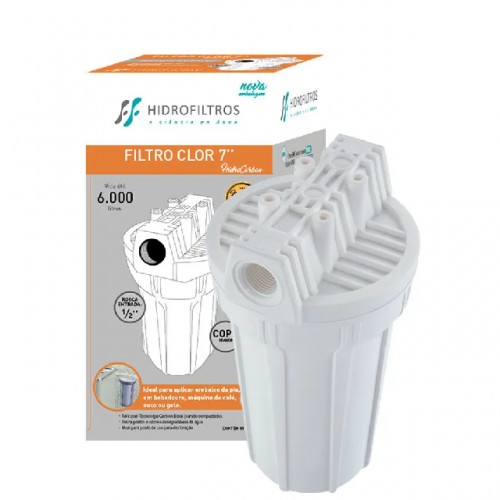 FILTRO HIDROF. 7 BRANCO CARBON 1/2X1/2 (CLORO) 1790 PC 1 FILTRO HIDROF. 7 BRANCO CARBON 1/2X1/2 (CLORO) 1790 PC 1