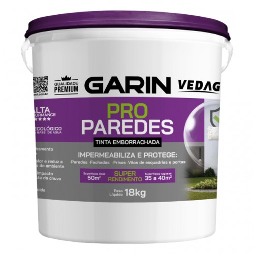 TINTA EMBORRACHADA PRO GARIN 18L BRANCO PC 1
