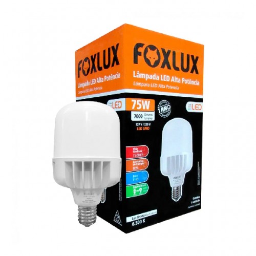 LAMP.LED  FOXLUX 75W 6500K  A. POTENCIA (BCO) PC 1